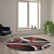Flash Furniture Red 5' x 5' Modern Plush Abstract Area Rug KP-RG951-55-RD-GG - alternate 4